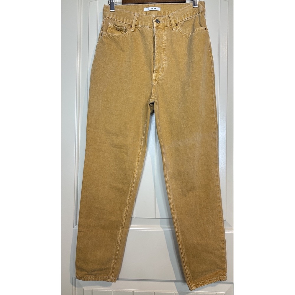 PACSUN Jeans Ultra High Rise Slim Sz 27 100% Cotton Button Fly Preppy Festival